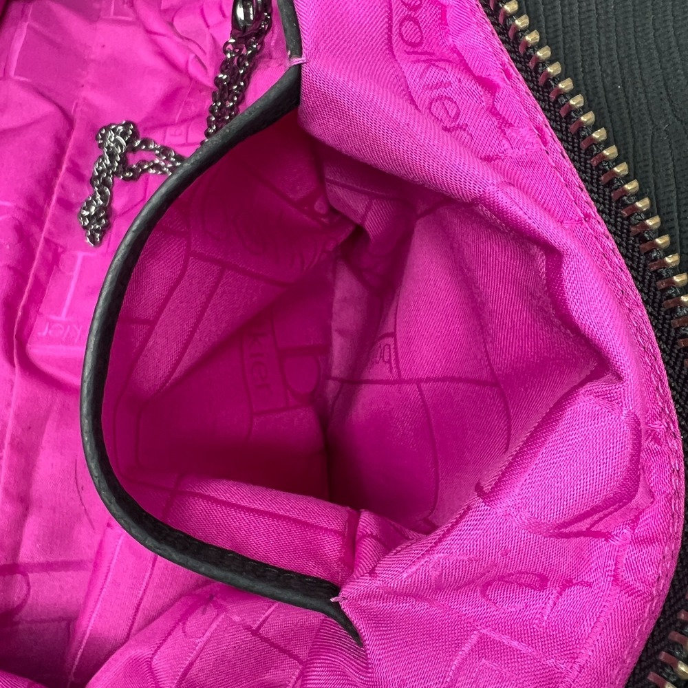 BOTKIER‎ Soft Black Leather TRIGGER Stud Satchel Shoulder Bag - Picture 4 of 11